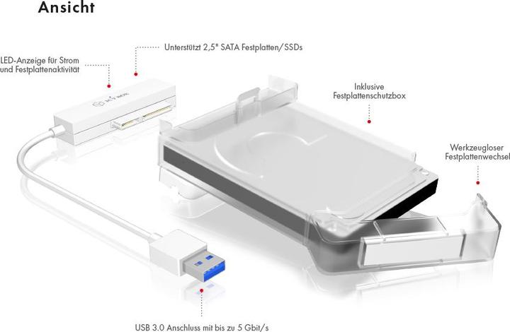 Produktbild Icy Box Ib-Ac703-U3 (2.5")