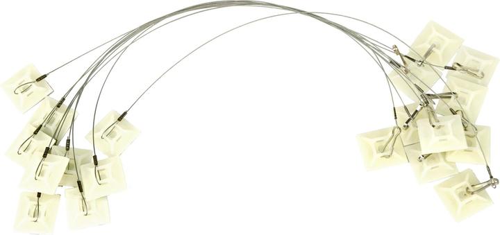 Knock Off Adhesive anchor, double-sided for bait box, 25cm + hook