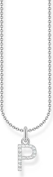 Thomas Sabo Kette mit Buchstaben-Anhänger P Silber (925er Silber, 38 - 45 cm)