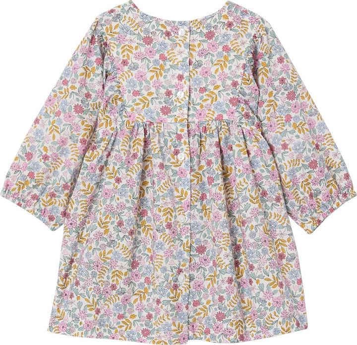 Vertbaudet Mädchen Baby-Set mit Blumen: Kleid & Haarband