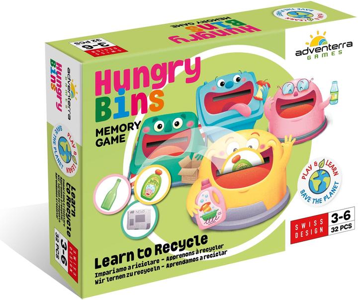 Image du produit Adventerra Games Hungry Bins Nous apprenons à recycler (Allemand, Français, Italien, Anglais)