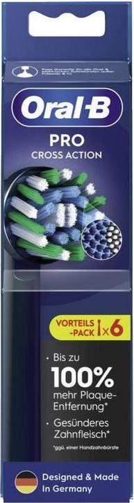 Actual product image Oral-B Attachment brushes black ProCrossAction CleanMaximizer6pcs. (6 x)