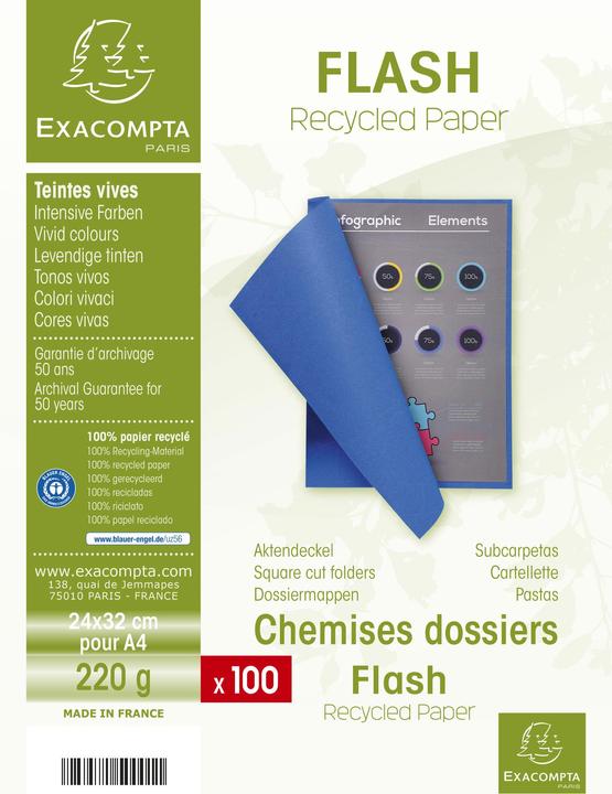 Image du produit Exacompta Fardes de classement - Couvertures de dossiers (A4, 100 x)
