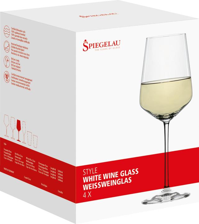 Produktbild Spiegelau Style Weissweinglas 4-er Set (44 cl, 4 Gläser, Weissweingläser)