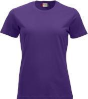 Clique Damen T-Shirt Classic-T 029361, Baumwolle, lila, Grösse L (L)