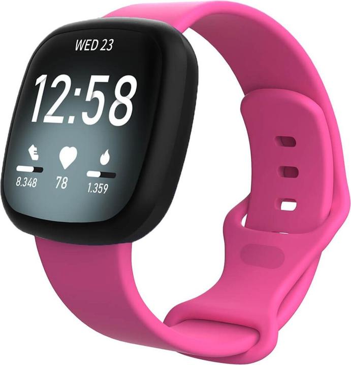 Produktbild Cover-Discount Fitbit Versa 4 / Sense 2 - Silikon Ersatzarmband pink (Silikon)