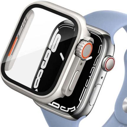 Tech-Protect Protective Case and Glass for Smart Watch 10 46mm Cover Bag Silver