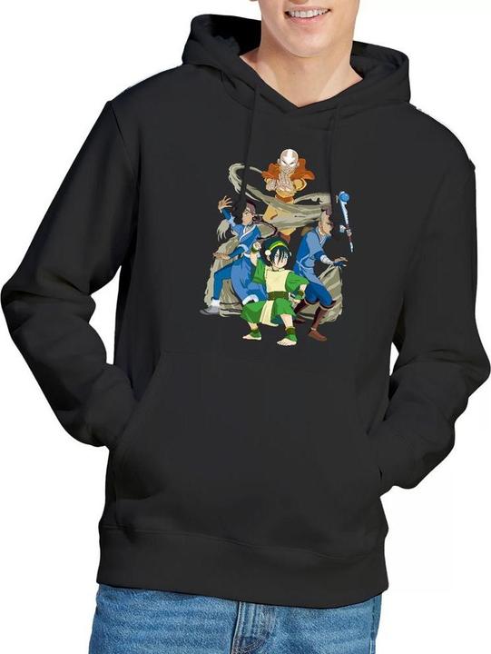 Immagine prodotto Avatar: The Last Airbender Team Avatar Elements Felpa con Cappuccio Uomo (S)