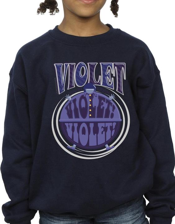 Produktbild Willy Wonka & the Chocolate Factory Violet Turning Violet Sweatshirt Mädchen (128)