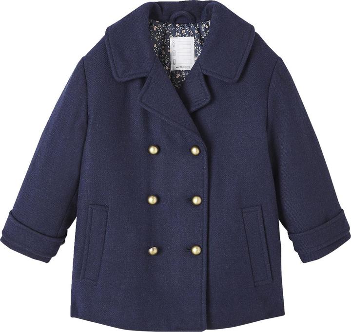 Produktbild Vertbaudet Mädchen Mantel aus Wollstoff, Wattierung Recycling-Polyester (116)