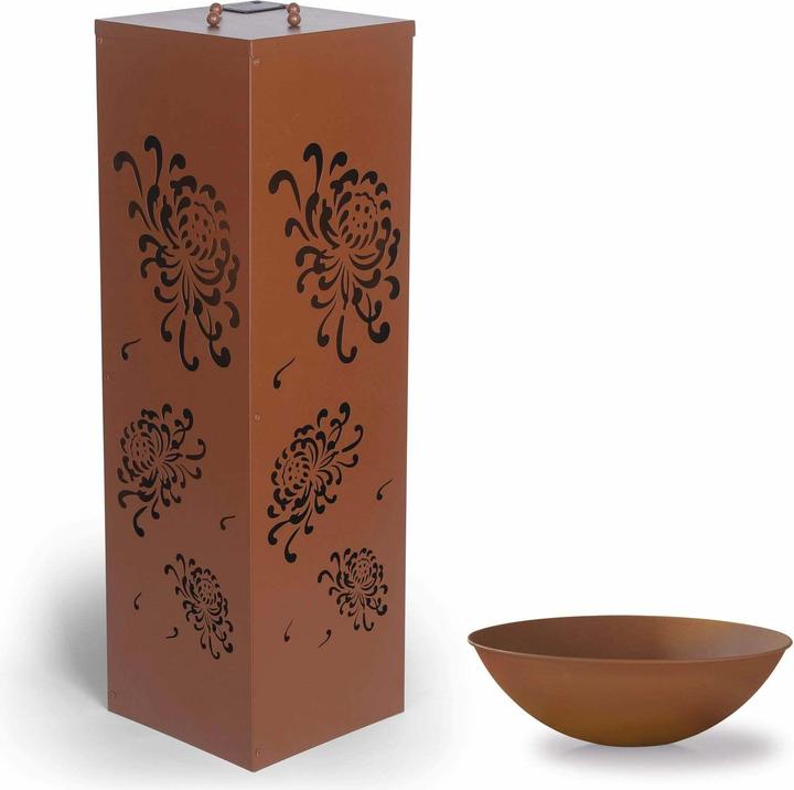 Produktbild Garvida Garten Dekosäule Rost-Optik Bauernrose 87 cm