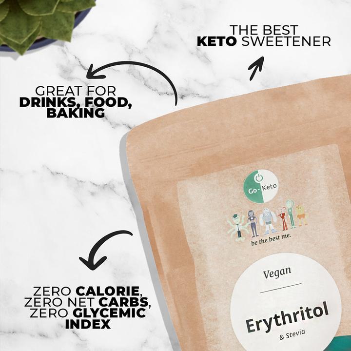 Actual product image Go-Keto Erythritol Premium Sweetener 800gr (820 g)