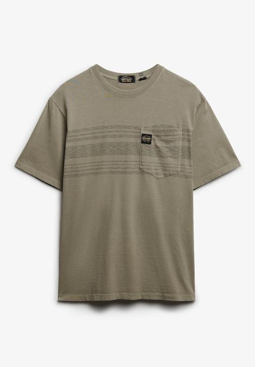 Actual product image Superdry Contrast Stripe Pocket Tshirt (XL)