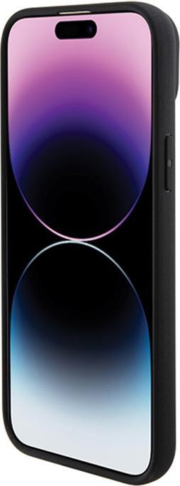 Image du produit BMW BMHCP15SSLLBK iPhone 15 6.1" czarny/black Tampon en cuir chaud (Apple iPhone 15)
