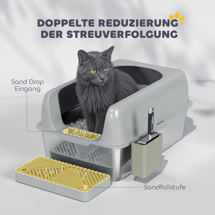 Image du produit PawHut Katzentoilette (Bac à litière ouvert)