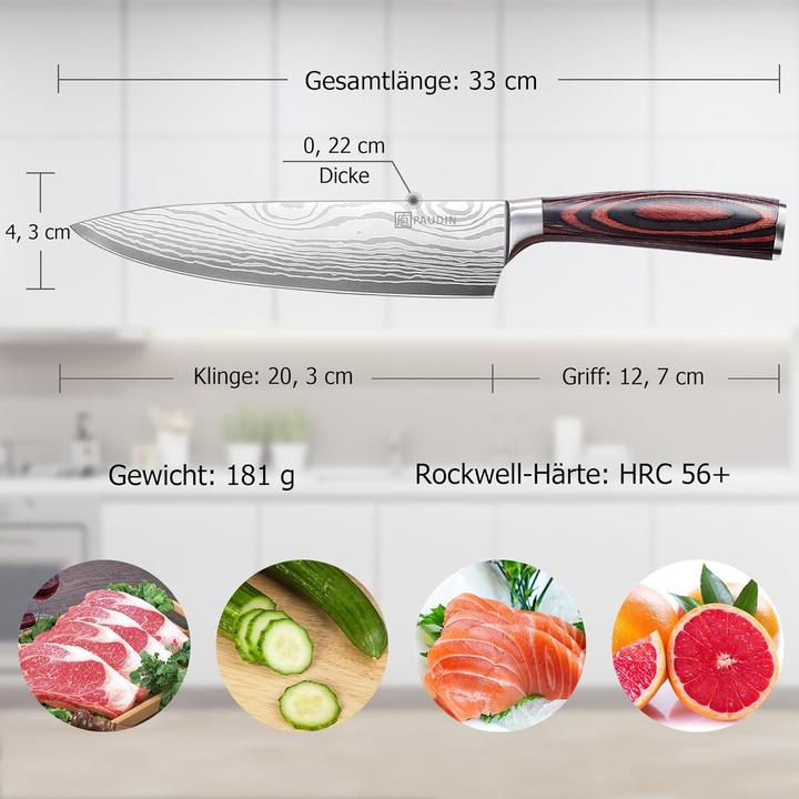 Produktbild Paudin Kochmesser 20cm (20.30 cm)