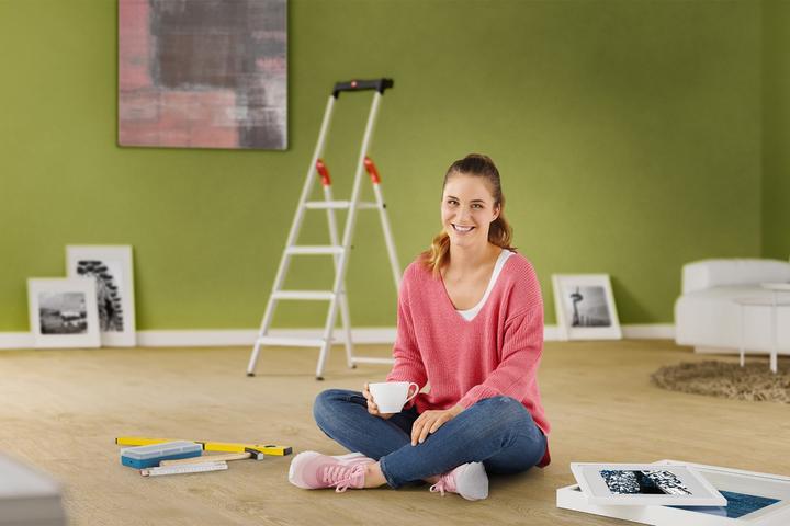 Produktbild Hailo L60 StandardLine, Alu-Sicherheits-Stehleiter, 8 Stufen (Gerüst, 233 cm)