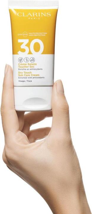 Image du produit Clarins Toucher sec (Crème solaire visage, SPF 30, 50 ml, 73 g)