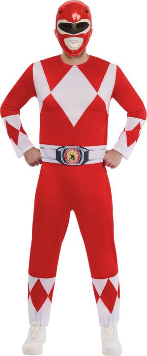 Power Rangers Unisex Adult Red Power Ranger Costume