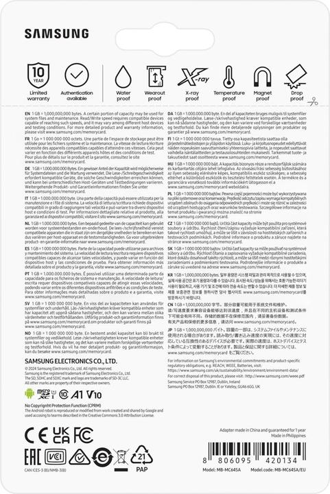 Produktbild Samsung EVO Plus (64 GB, microSDXC, U1, UHS-I)