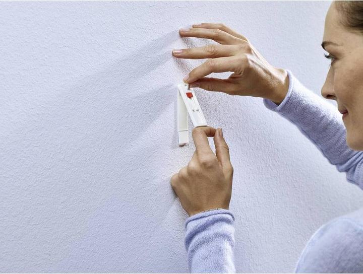 Actual product image tesa Adhesive nail for wallpaper & plaster, 1kg holding power, height-adjustable, can be removed without