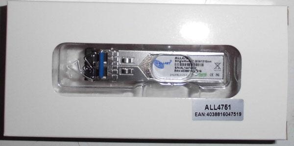 Produktbild Allnet switch modul all4796-indu sfp(mini-gbic) 100mbit fx/lc 2km multi mode industrial -40/+85 gra