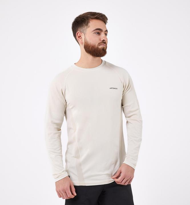 Artengo Herren Langarmshirt Tennis - beige