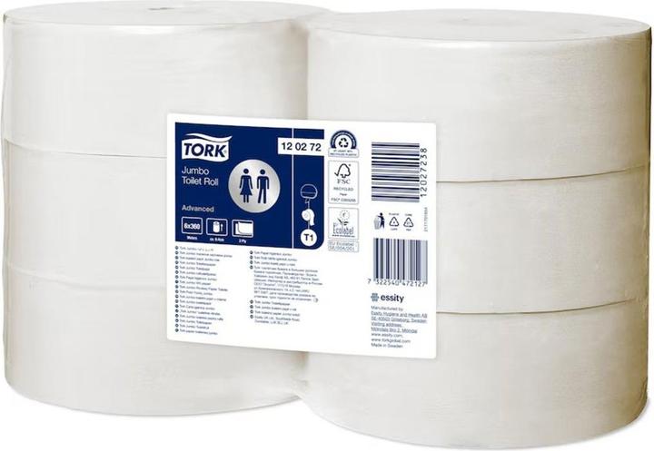 Produktbild kaiserkraft Toilettenpapier, Industrie-Jumborolle (6 x)