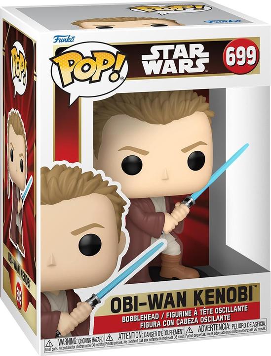 Actual product image Funko Star Wars: Episode I - Die dunkle Bedrohung Anniversary POP! Vinyl Figur Obi-Wan(Young) 9 cm
