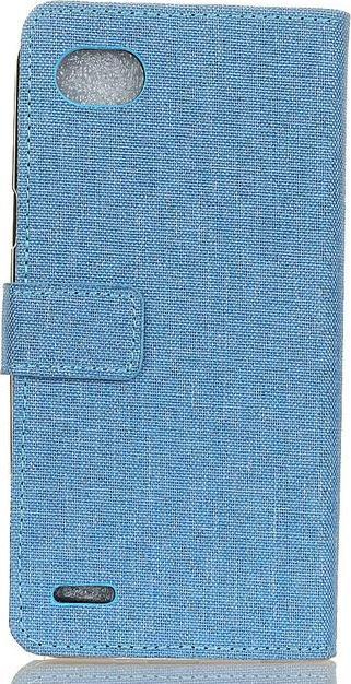 Produktbild MU Classic Leder/Stoff Hülle mit Standfunktion (LG Q6, LG Q6+)