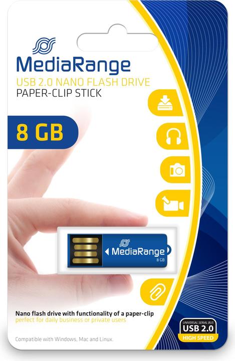 Productafbeelding MediaRange Nano USB-stick (8 GB, USB-A)