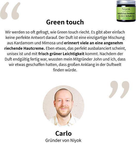 Actual product image Niyok Green touch (Crème, 40 ml)