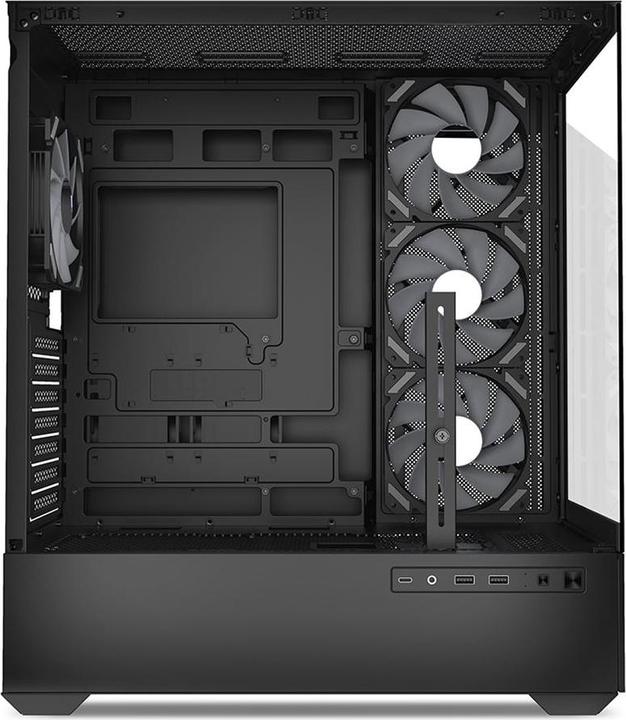 Actual product image Sharkoon AK6 RGB Black ATX (black) (mATX, ATX, Mini-ATX)