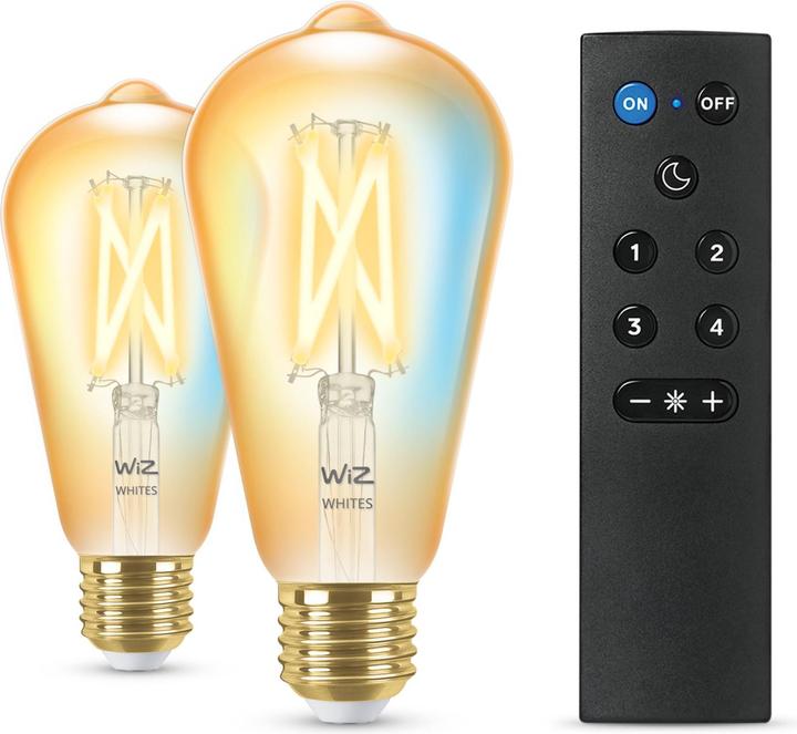 Produktbild WiZ Amber (E27, 7 W, 640 lm, 2 x, F)