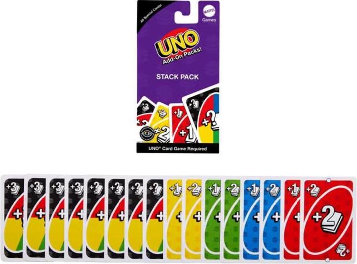 Actual product image Mattel UNO Erweiterungsset Stapel-Set (German)
