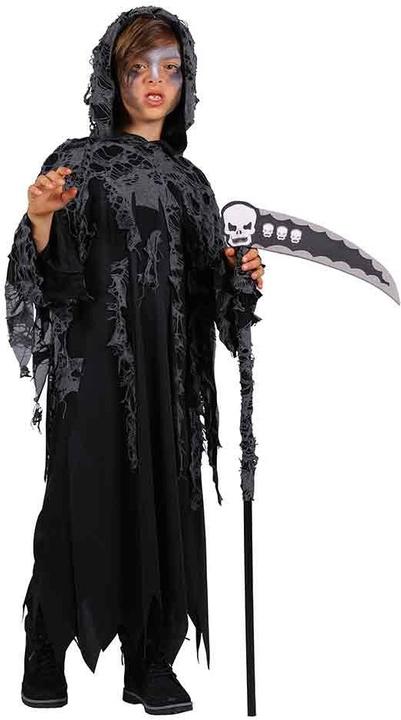 Actual product image Thetru Children's costume Halloween, Death, black (116, 122, 128)