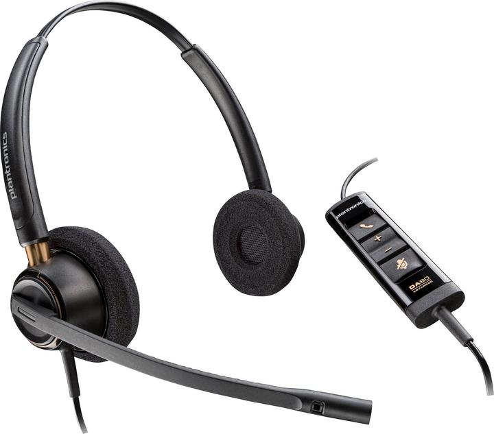 Actual product image Poly HP Micro-casque EncorePro 320 USB-C, Avec fil, Bureau/Centre d'appels, 105 g, Casque, Noir (Cable, USB-C)