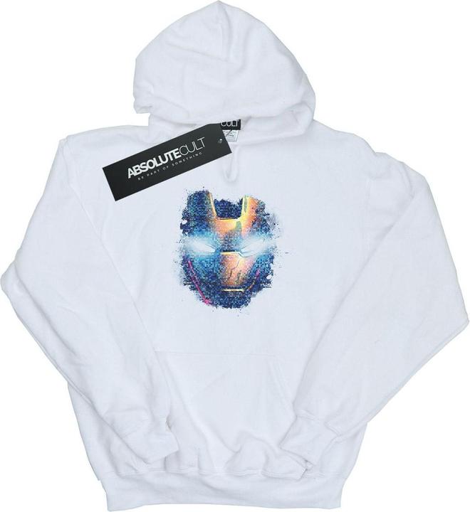 Avengers Iron Man Distressed Head Kapuzenpullover (L)