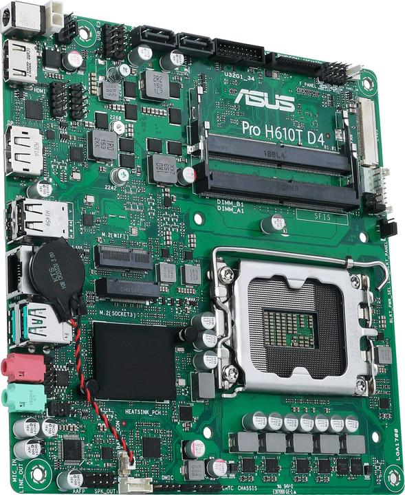 Actual product image ASUS MB PRO H610T -CSM (LGA 1700, Intel H610, Mini-ITX)