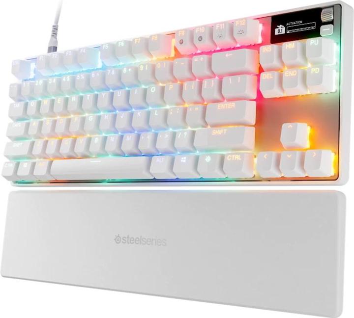 Produktbild SteelSeries Apex Pro TKL Gen 3 Gaming Toetsenbord Qwerty Wit (64898) (US, Kabelgebunden)
