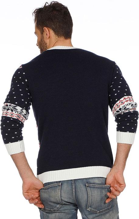Produktbild Wilbers Herren Weihnachtspulli Santa Schlitten, blau (M)