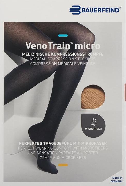 Produktbild Veno Train MICRO AG KKL2 M normal/long offene Fussspitze creme Haftband Spitze normal