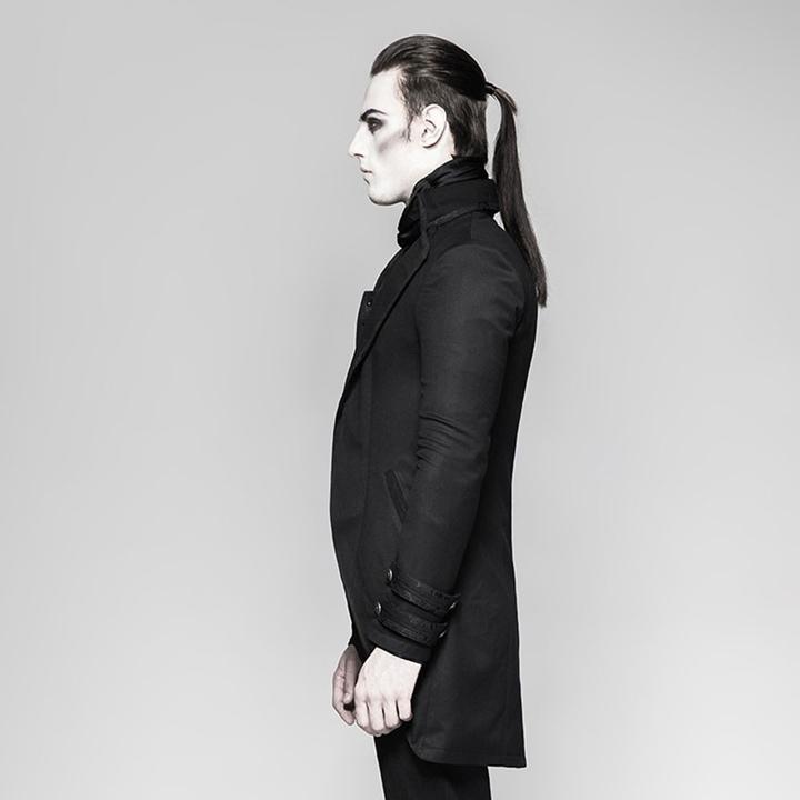 Produktbild Punk Rave Herren Mantel Dark Luxury, schwarz (XXL)