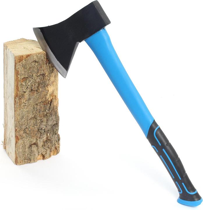 Actual product image XPOtool Hatchet 1000g Fibreglass Handle 450mm Wood Log Splitting Axe Carbon Steel Blade