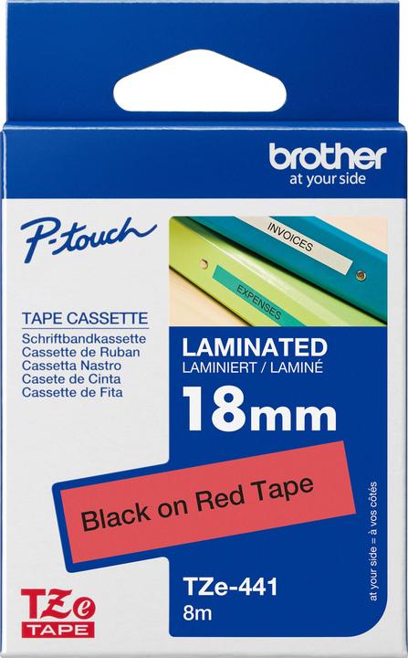 Brother P-Touch (1.80 cm, Rot)