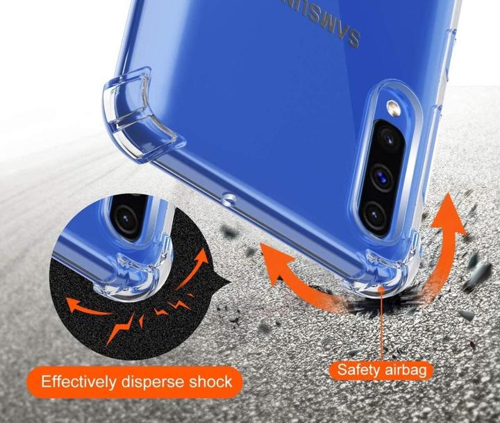 Actual product image Screenguard Samsung Galaxy A50 Case Crystal Soft Airbag Bumper (Samsung Galaxy A50)