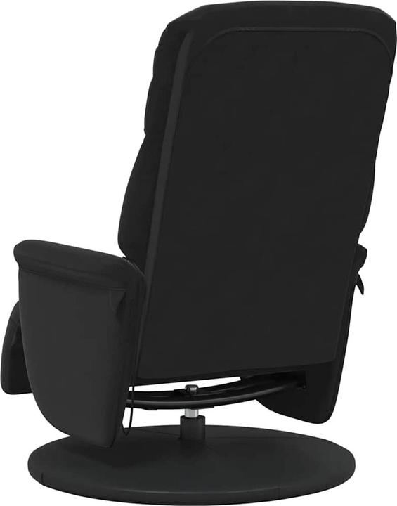 Produktbild VidaXL Massagesessel mit Fussteil Schwarz Samt,Farbe