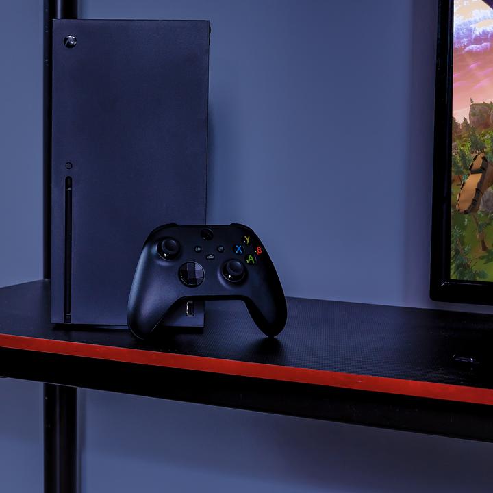 Immagine prodotto X Rocker Xrocker Hq - Letto da gioco a letto alto con scrivania - Nero e rosso