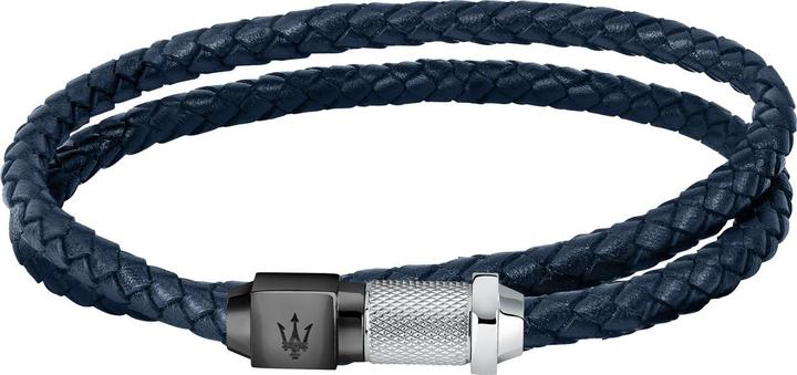 Immagine prodotto Maserati Bracciale in pelle (41 cm, Acciaio inossidabile, Cuoio)