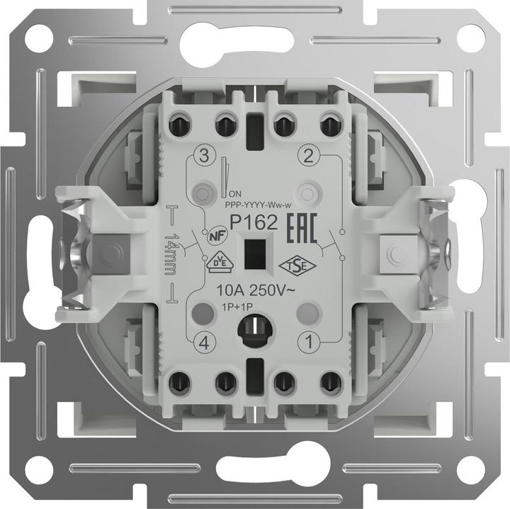 Actual product image Schneider Electric Double push-button Asfora White (RAL 9003) EPH1170121D